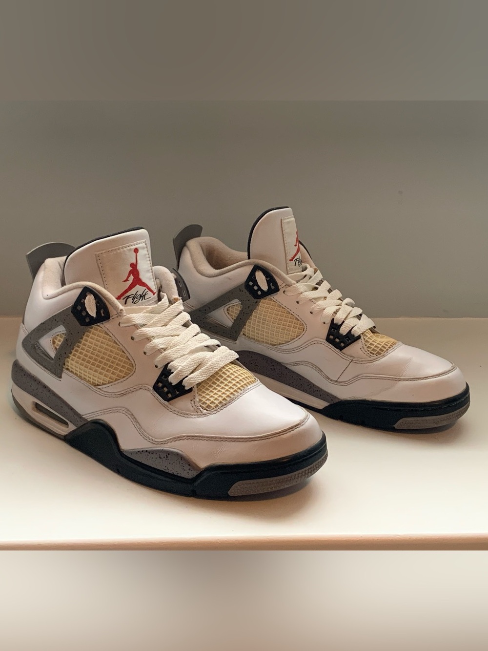 Air Jordan white cement 4’s from 2011